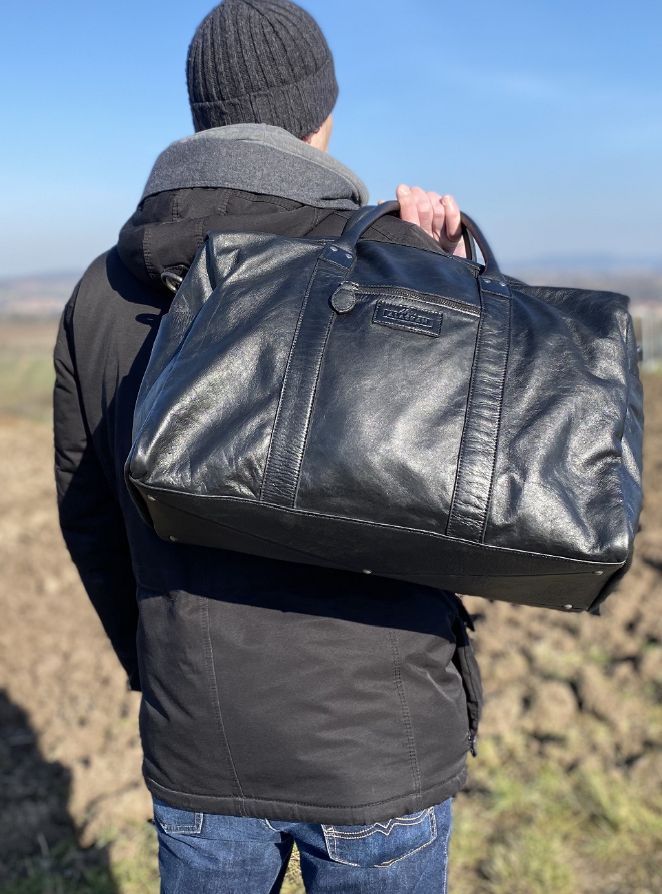 Dacha Leather Weekender Bag